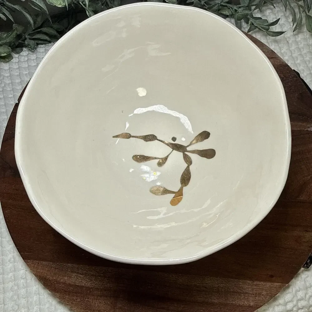 Anthropologie Rvan Hoffman Colorful Dreambirds 2015 Serving Bowl 7.5” Retired